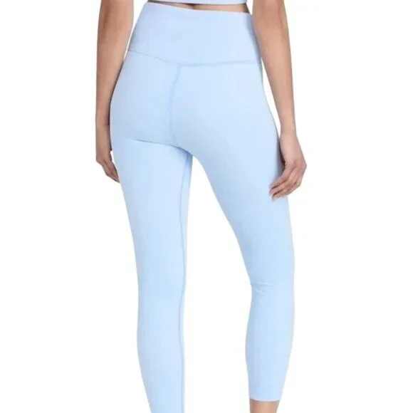 Free People Movement Throw Pastel Blue High Waist Cropped Leggings - Picture 2 of 7